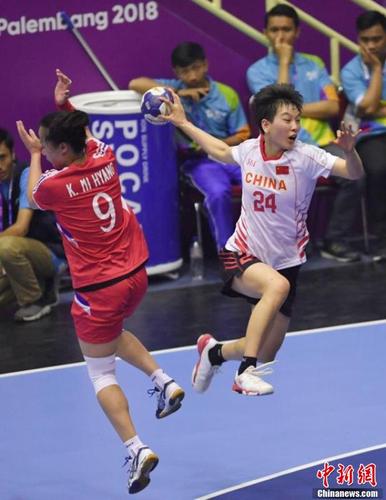 中国女子手球vs朝鲜女子手球